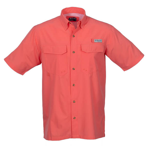 Bimini Bay Outfitters LTD Bimini Flats V Men's Short Sleeve Shirt Featuring BloodGuard Plus
