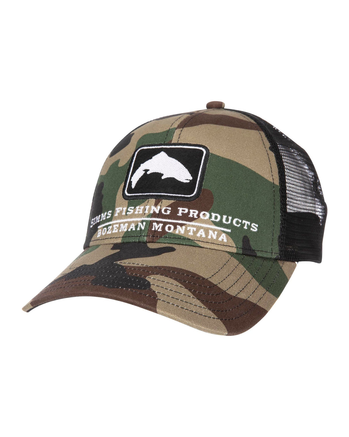 Simms Trout Icon Trucker Hat Mahogany Duranglers Fly, 40% OFF