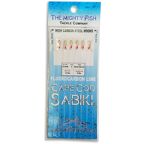The Mighty Fish Tackle Company Sabiki Rig 4 / Red HEAD/FLASH