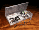 HARELINE FLY TYING MATERIAL KIT WITH ECONOMY TOOLS AND VISE