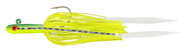 Tsunami Silicone Skirt Glass Minnow Jig Chartreuse / 1/2oz