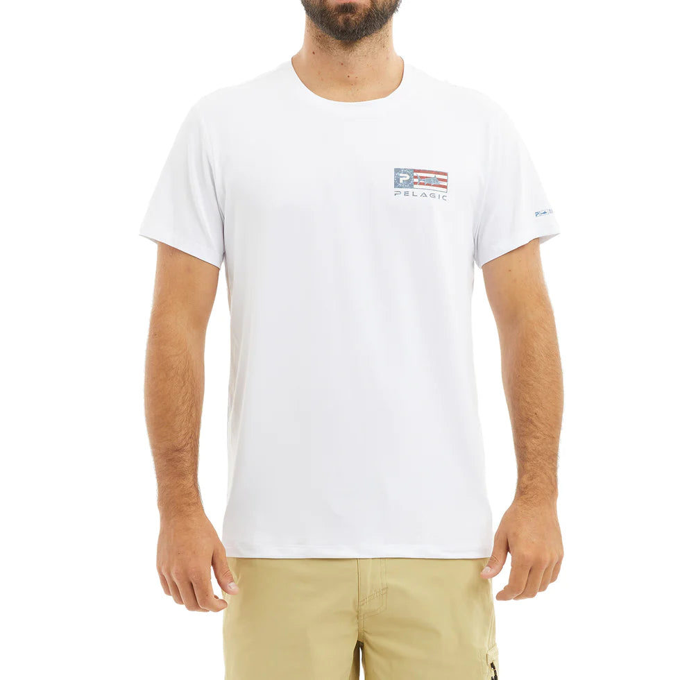 PELAGIC Stratos Ss Goione Yft UV Chemise Blanc Angelshirt