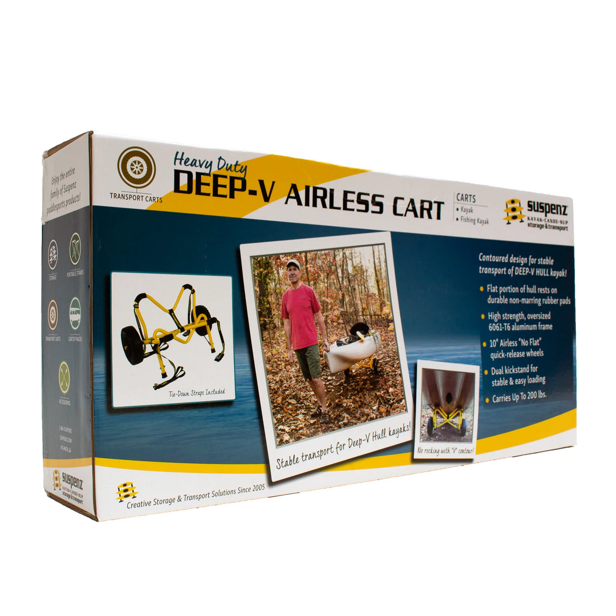 SUSPENZ HEAVY DUTY DEEP V AIRLESS CART