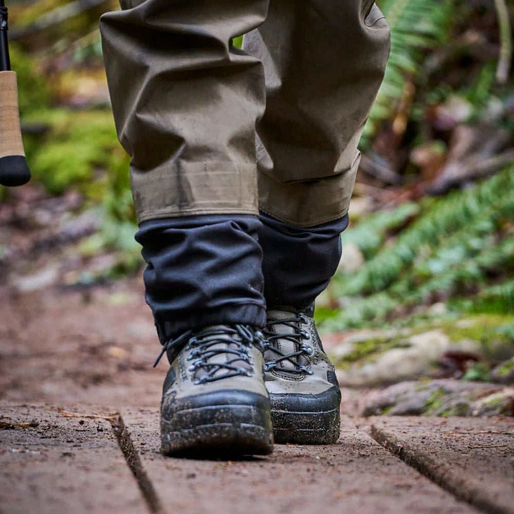 GRUNDENS MENS BOUNDARY ZIP STOCKINGFOOT WADER STONE/OTTER