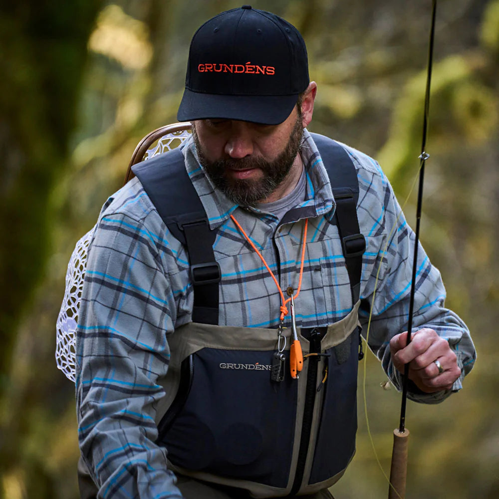 GRUNDENS MENS BOUNDARY ZIP STOCKINGFOOT WADER STONE/OTTER