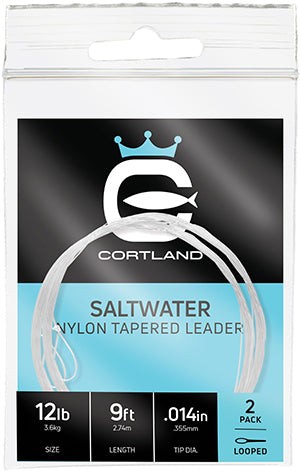 CORTLAND SALTWATER 12' TAPERED LEADER