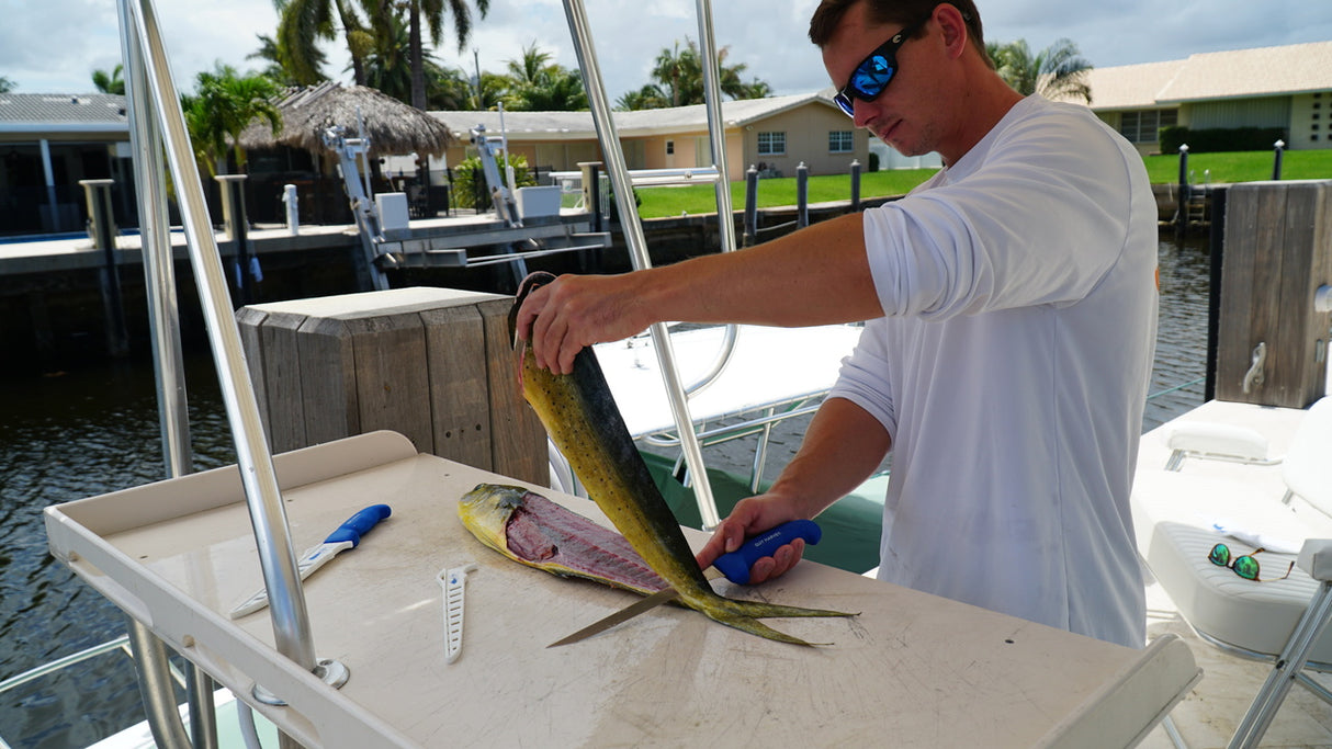 DEXTER 8" GUY HARVEY FLEXIBLE FILLET W/EDGE GUARD