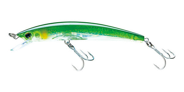 Yo-Zuri Crystal 3D Minnow Silver Green; 5 1/4 in.