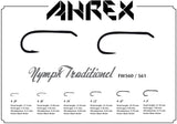 AHREX FW 550 NYMPH TRADITIONAL BARBED HOOK