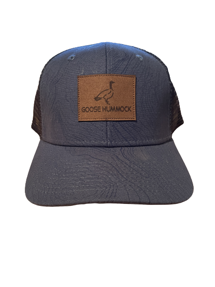 GOOSE HUMMOCK OVS LEATHER PATCH INDUSTRIAL MESH TOPO CAP