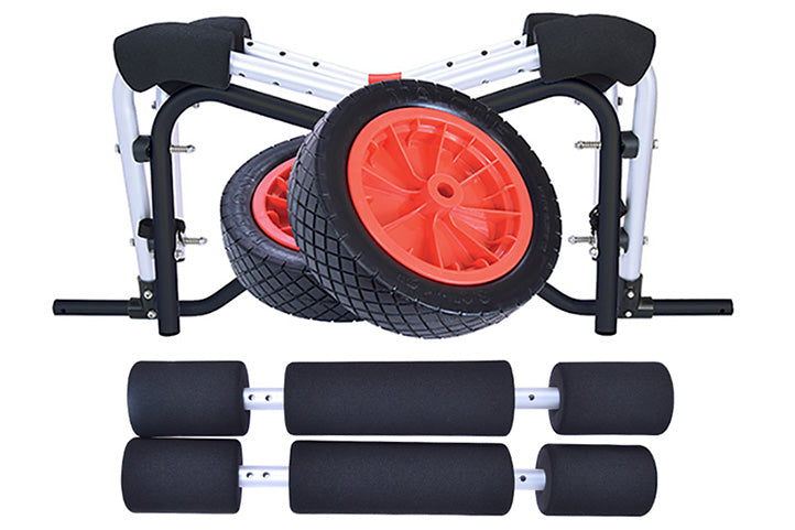 MALONE WIDETRAK ATB LARGE KAYAK/CANOE CART (WITH NO FLAT TIRES & BUNKS)