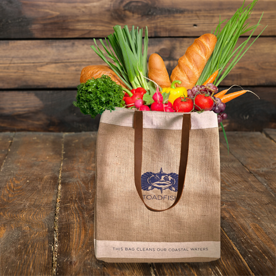 Burlap market new arrivals bag