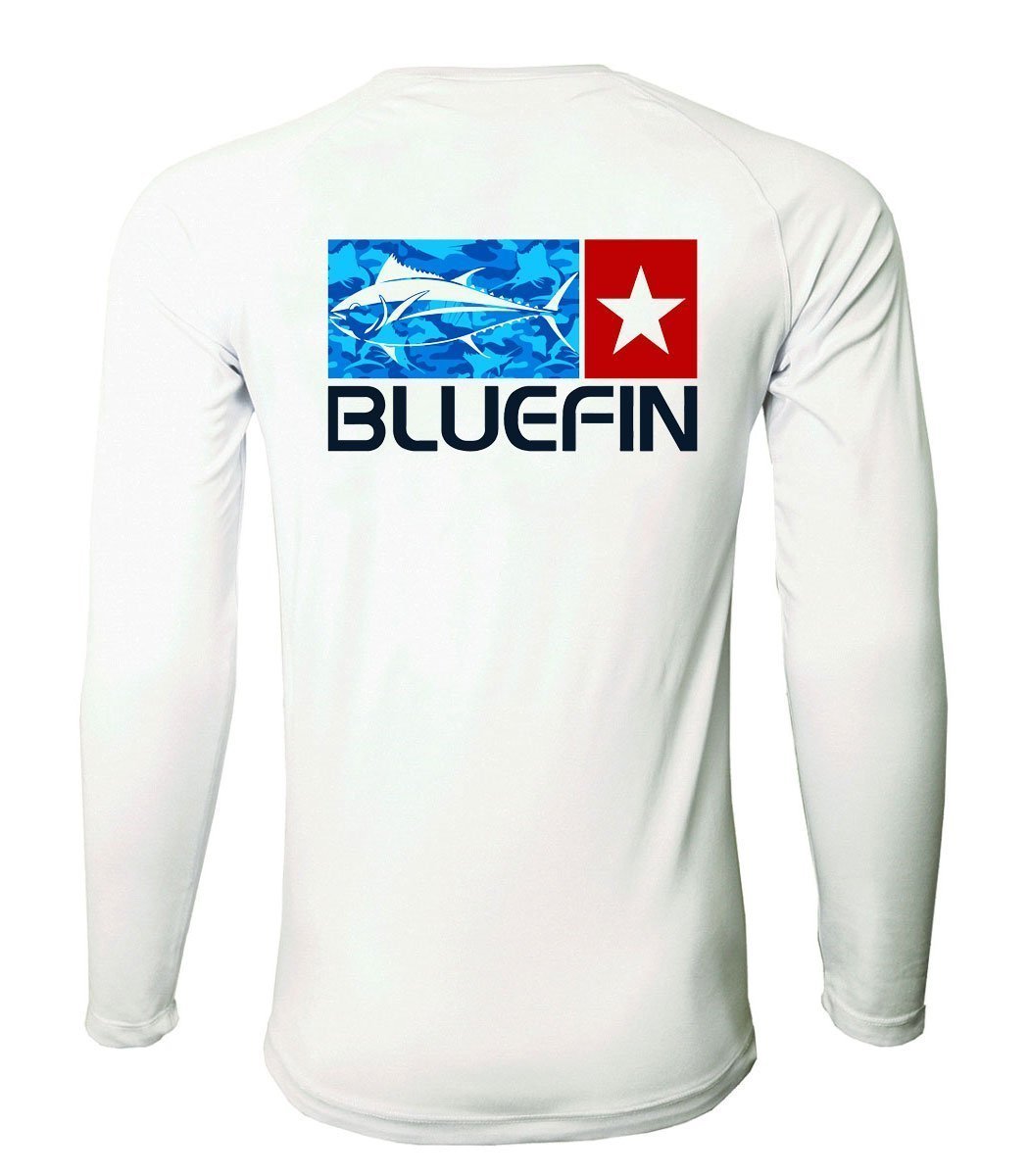 BLUEFIN RASH GUARD CAMO LOGO