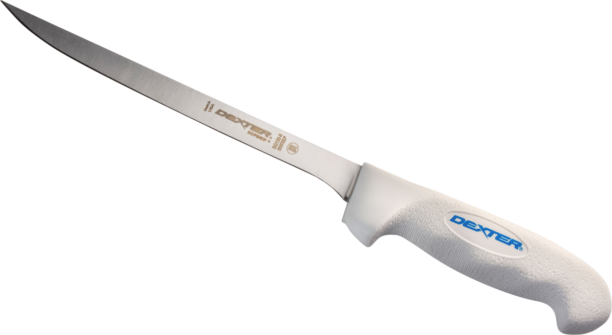 DEXTER 8" FLEXIBLE FILLET KNIFE, WITH EDGE GUARD