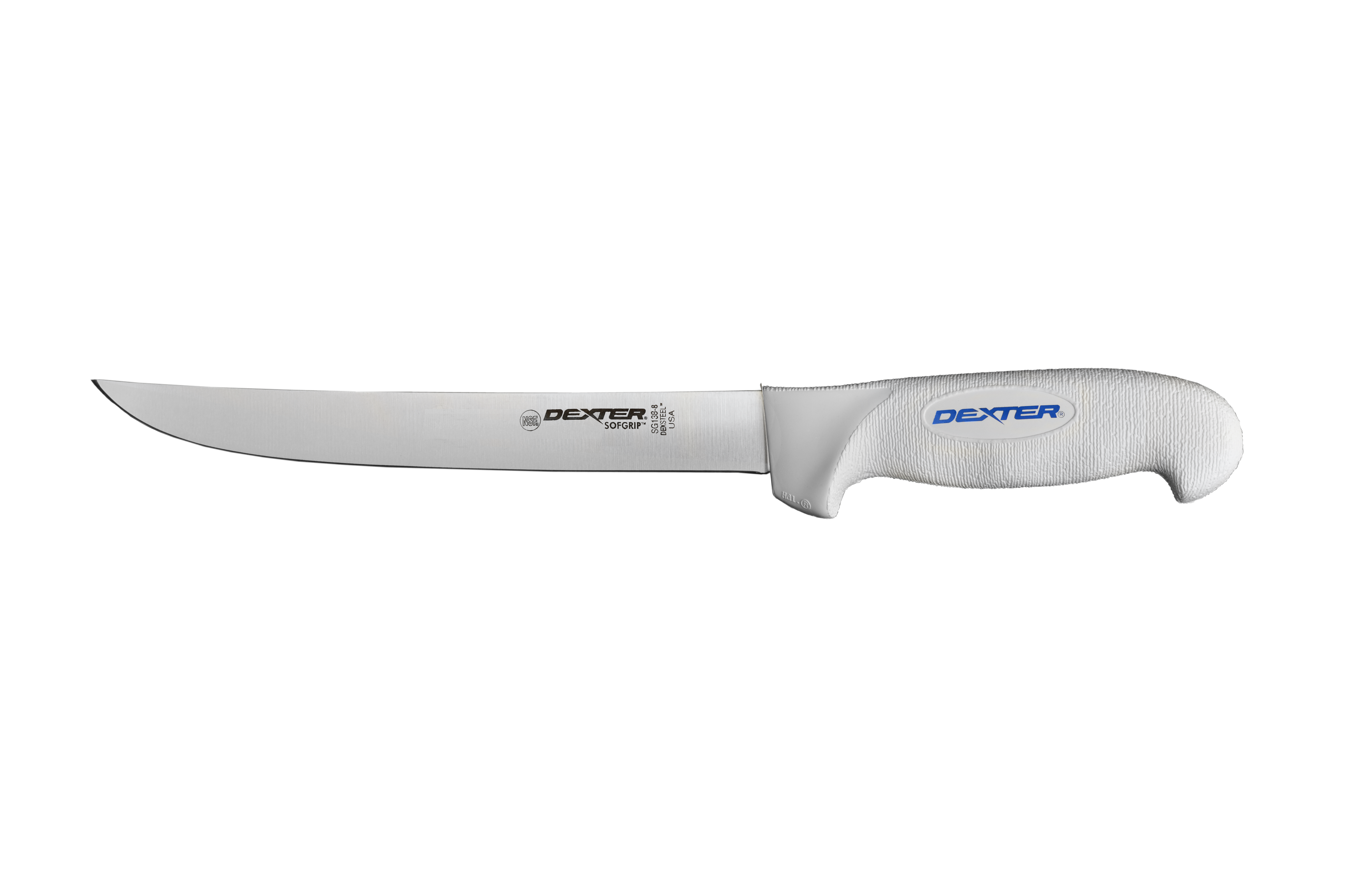 DEXTER 8" WIDE FILLET KNIFE, WITH EDGE GUARD The Mighty Fish