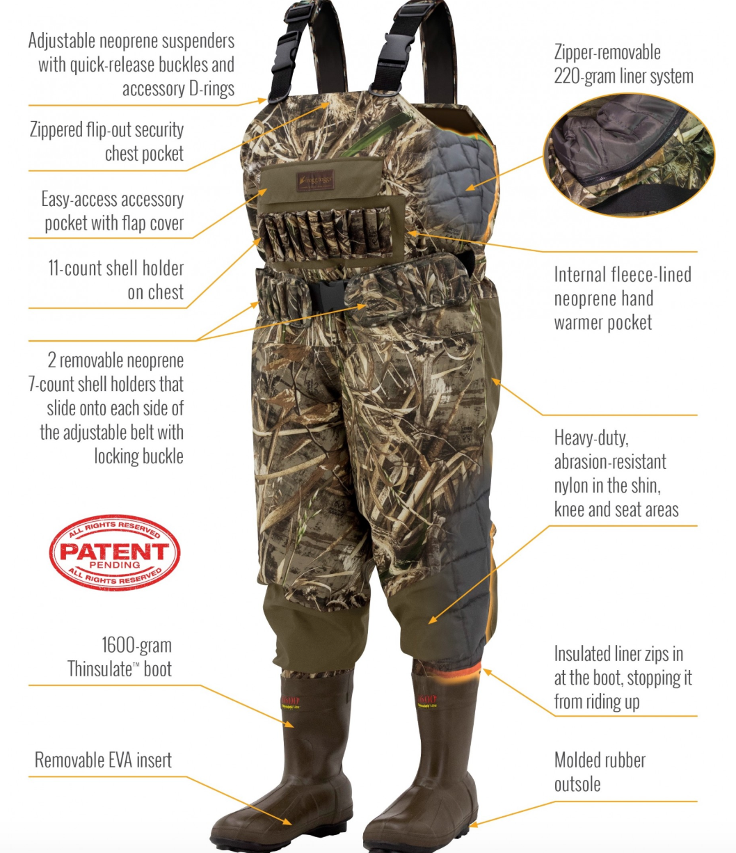 Frogg Toggs Grand Chesapeake BF Chest Wader, Size: 7, Realtree Max