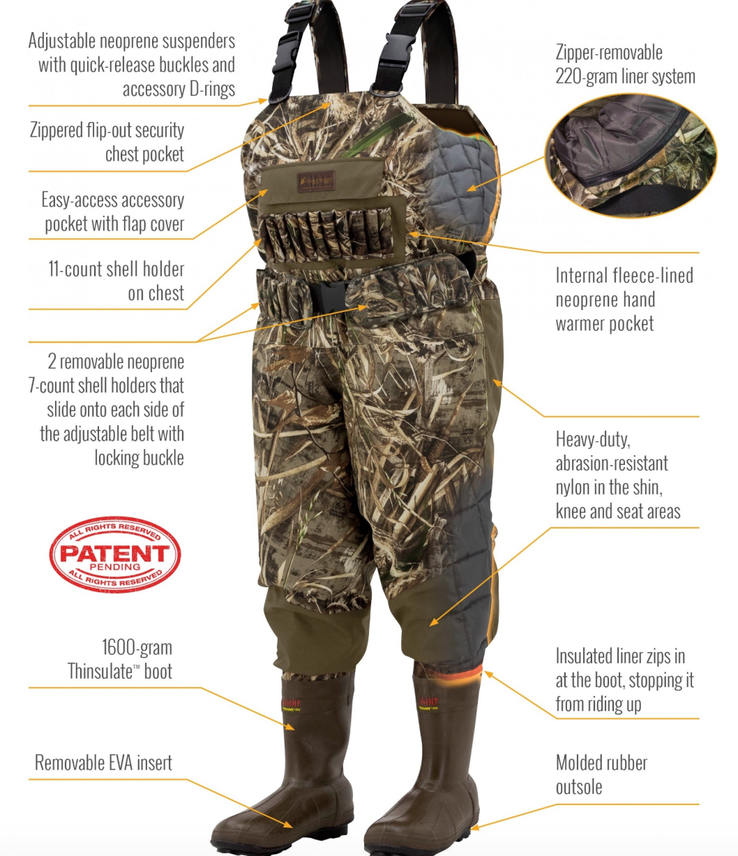 FROGG TOGG GRAND CHESAPEAKE BOOTFOOT WADER