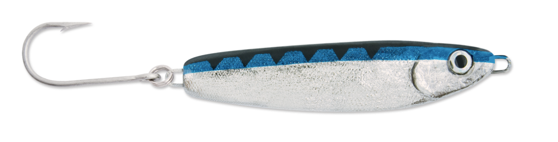 CRIPPLED HERRING CHROME/NEON BLUE BLACK 1 OZ