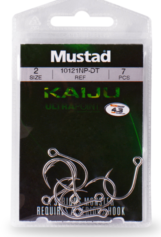 Mustad 10121NP-DT-8/0-5U UltraPoint Kaiju Single Hook Size 8/0 Needle