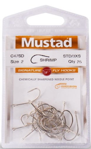 Mustad Saltwater Shrimp/Gurgler Hooks Size 6 / 25 Qnty