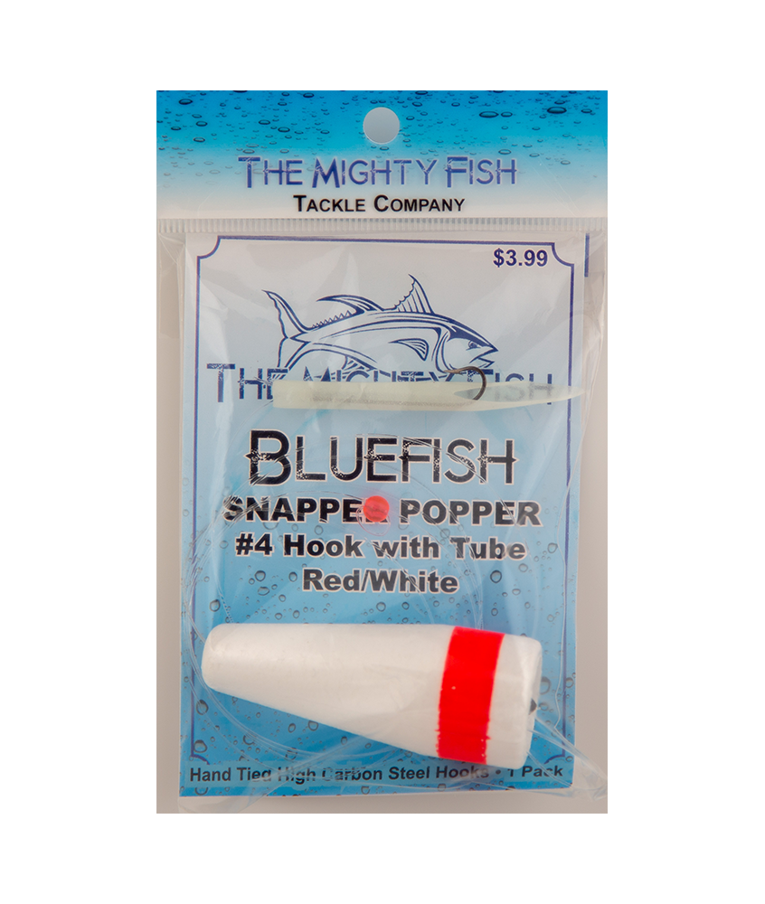 THE MIGHTY FISH SNAPPER POPPER - RED/WHITE