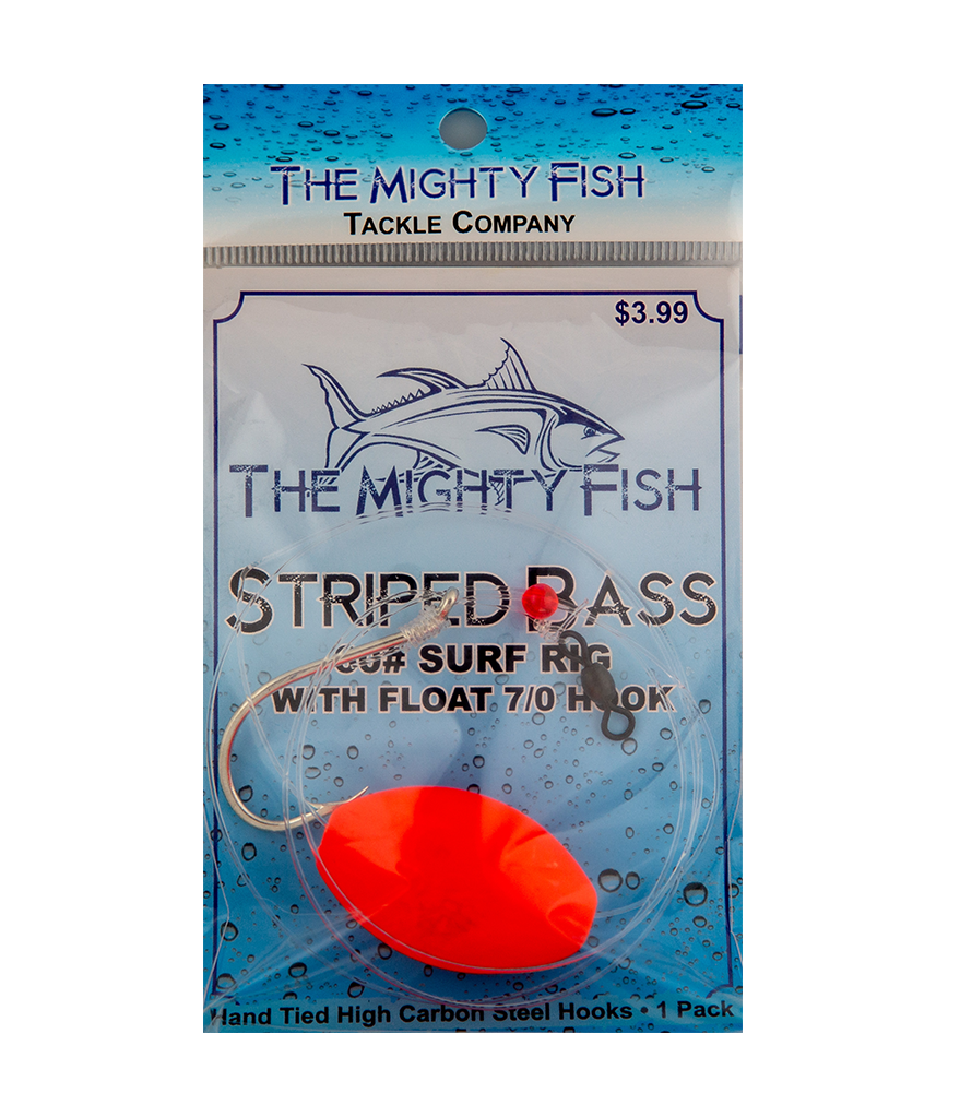 bait and hook fishing tackle THE MIGHTY FISH TACKLE COMPANY SURF FLOAT RIG 60# SIZE 7/0 HOOK