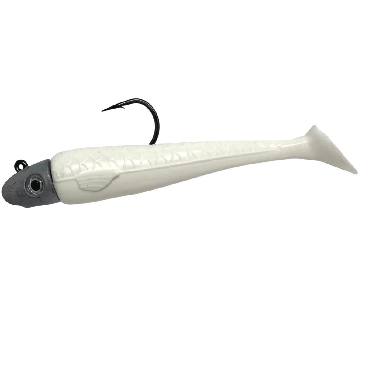 RonZ Z-Fin Original Series Rigged Paddletail - Bone White