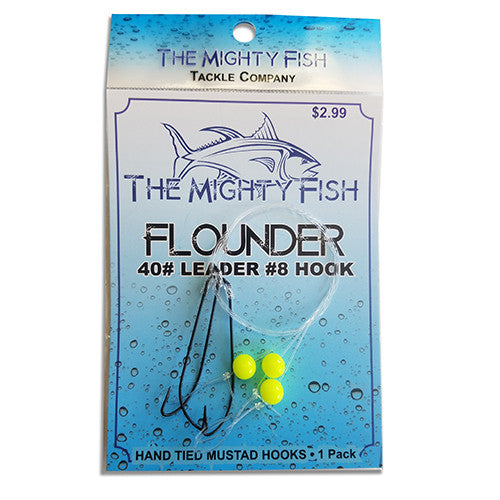 THE MIGHTY FISH TACKLE COMPANY FLOUNDER RIG WITH YELLOW BEAD