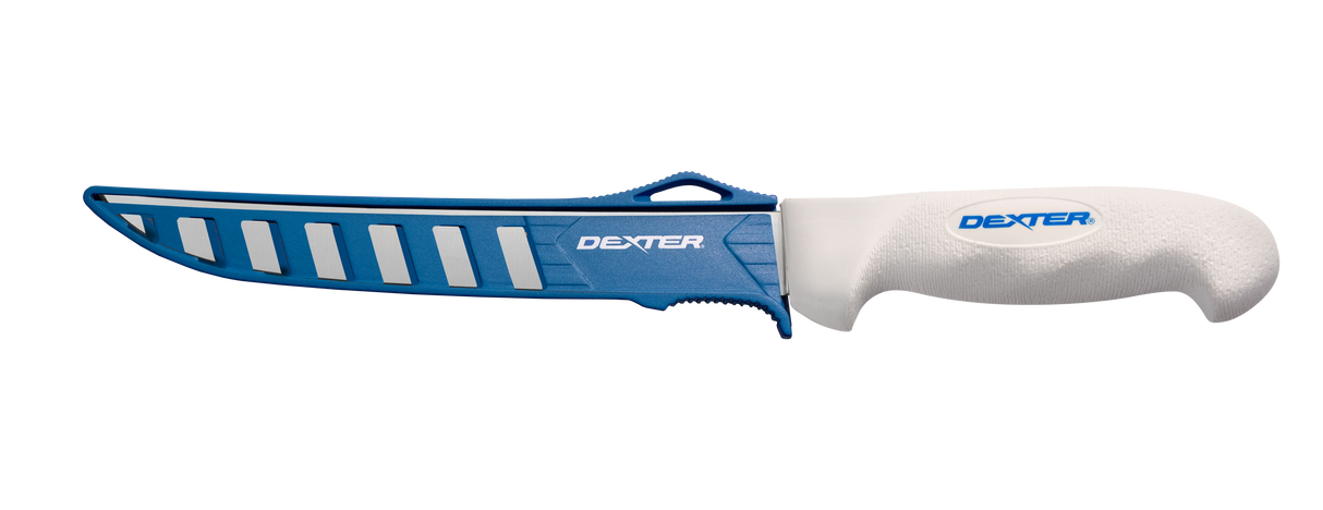 DEXTER 8" WIDE FILLET KNIFE, WITH EDGE GUARD