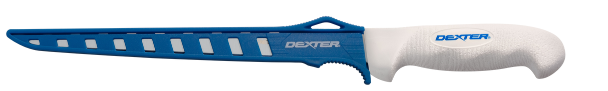 DEXTER 9" FLEXIBLE FILLET KNIFE, WITH EDGE GUARD