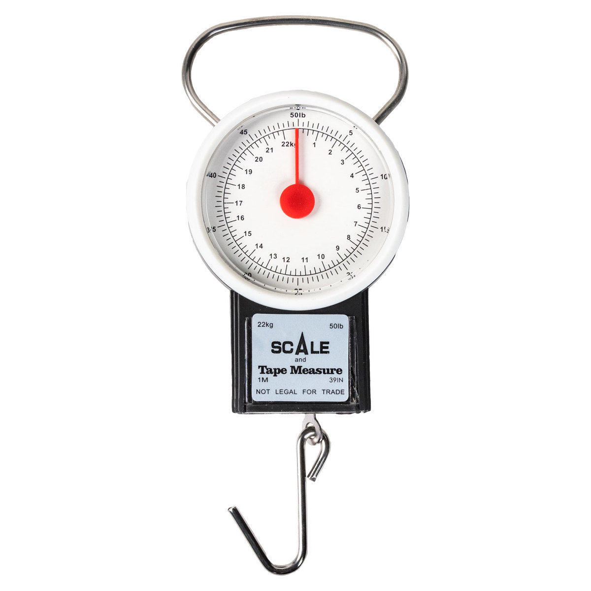 EAGLE CLAW 50 LB DIAL SCALE WITH TAPE MEASURE