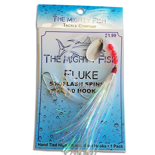 fishing fluke lure Fluke/Flounder Captain's Rig Wholly realistic 1.25" Inch Micro Fluke "The