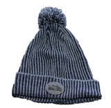 TEAM GOOSE VERTICAL RIB CUFF BEANIE WITH POM