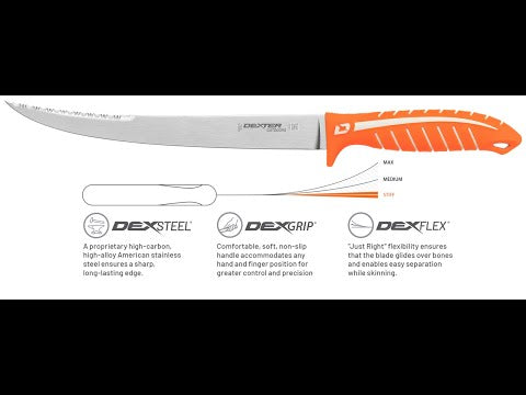 DEXTER DEXTREME 10" DUAL EDGE STIFF FILLET KNIFE