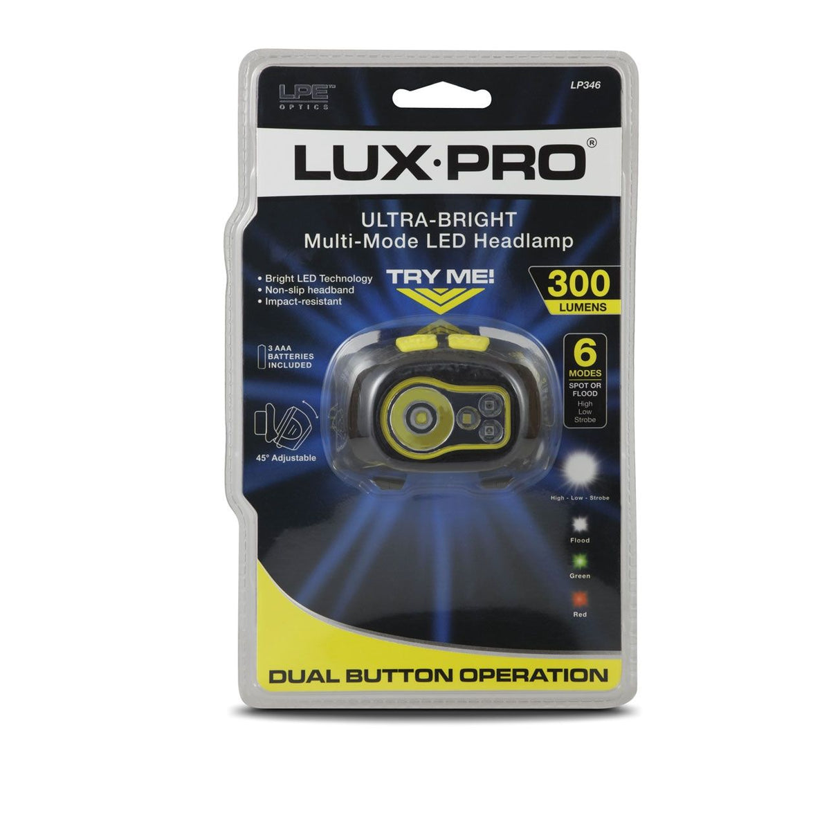 LUXPRO LP346 Multi-Mode Headlamp