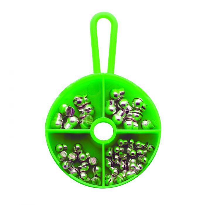 EAGLE CLAW TIN SPLIT SHOT SINKERS DIAL PACK 50 PCS