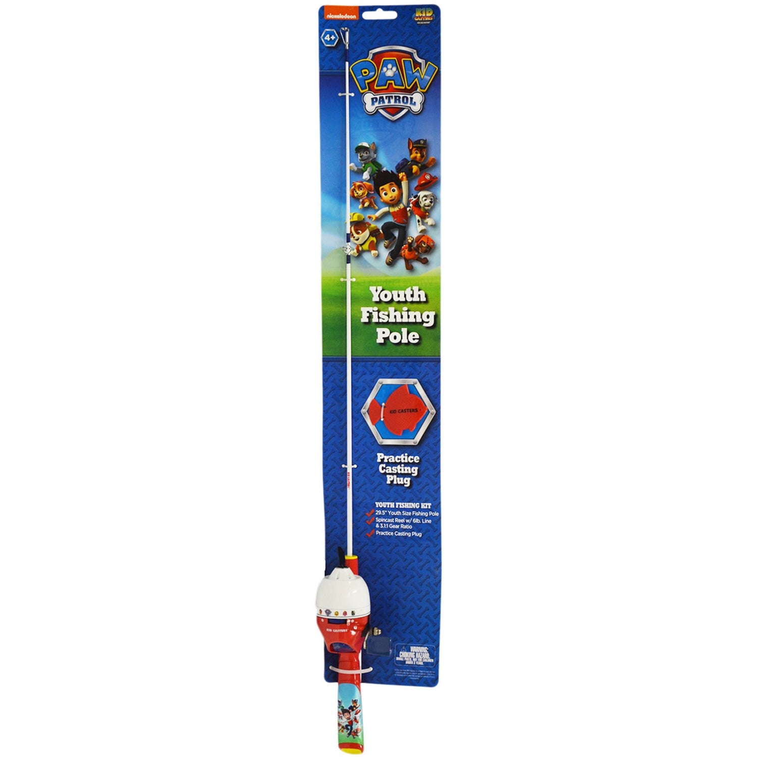 casting rod kids fishing poles KIDS CASTERS PAW PATROL FISHING KIT