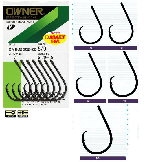 OWNER SSW IN-LINE CIRCLE HOOK