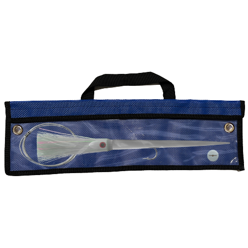 blue wolf fishing lures WolfPack Tackle Ahi Pre-Rigged Trolling Lure - 1oz - Glow White Head