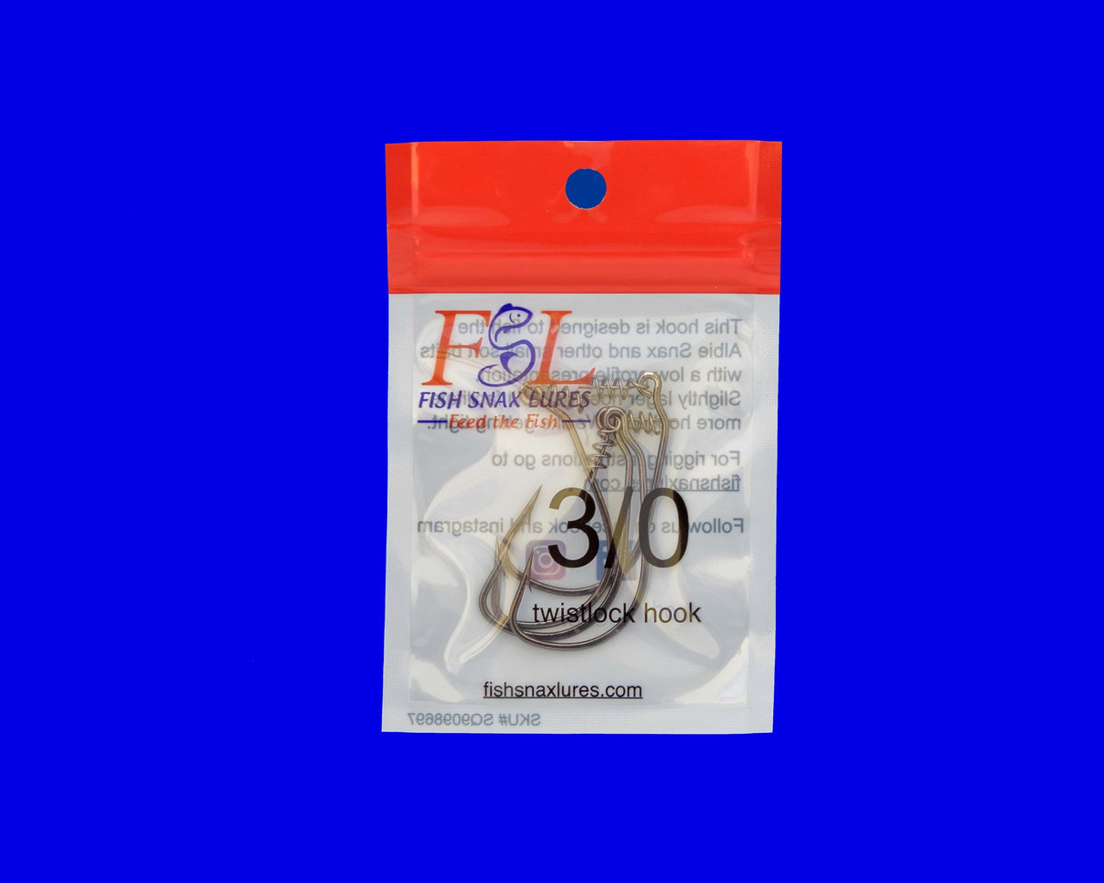 FISH SNAX TWISTLOCK HOOKS 4 PACK