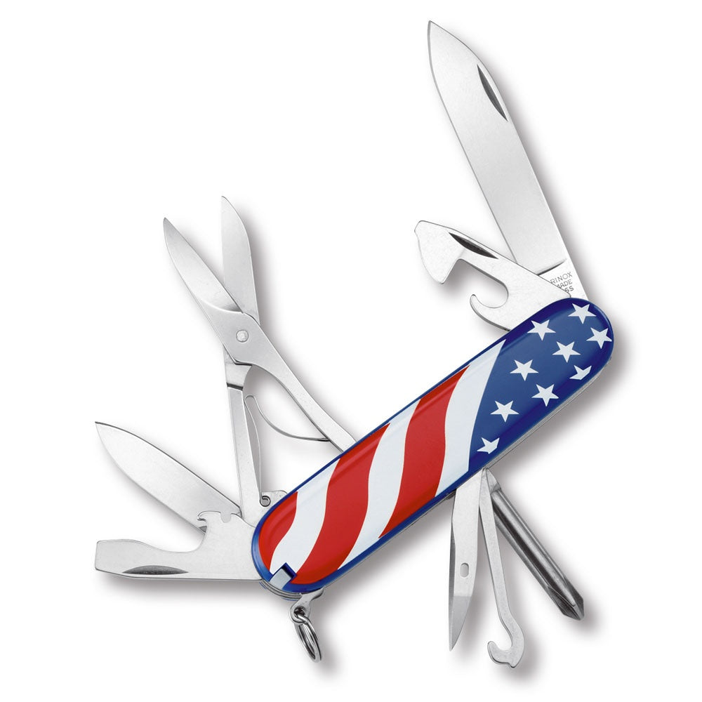 SWISS ARMY SUPER TINKER US FLAG KNIFE