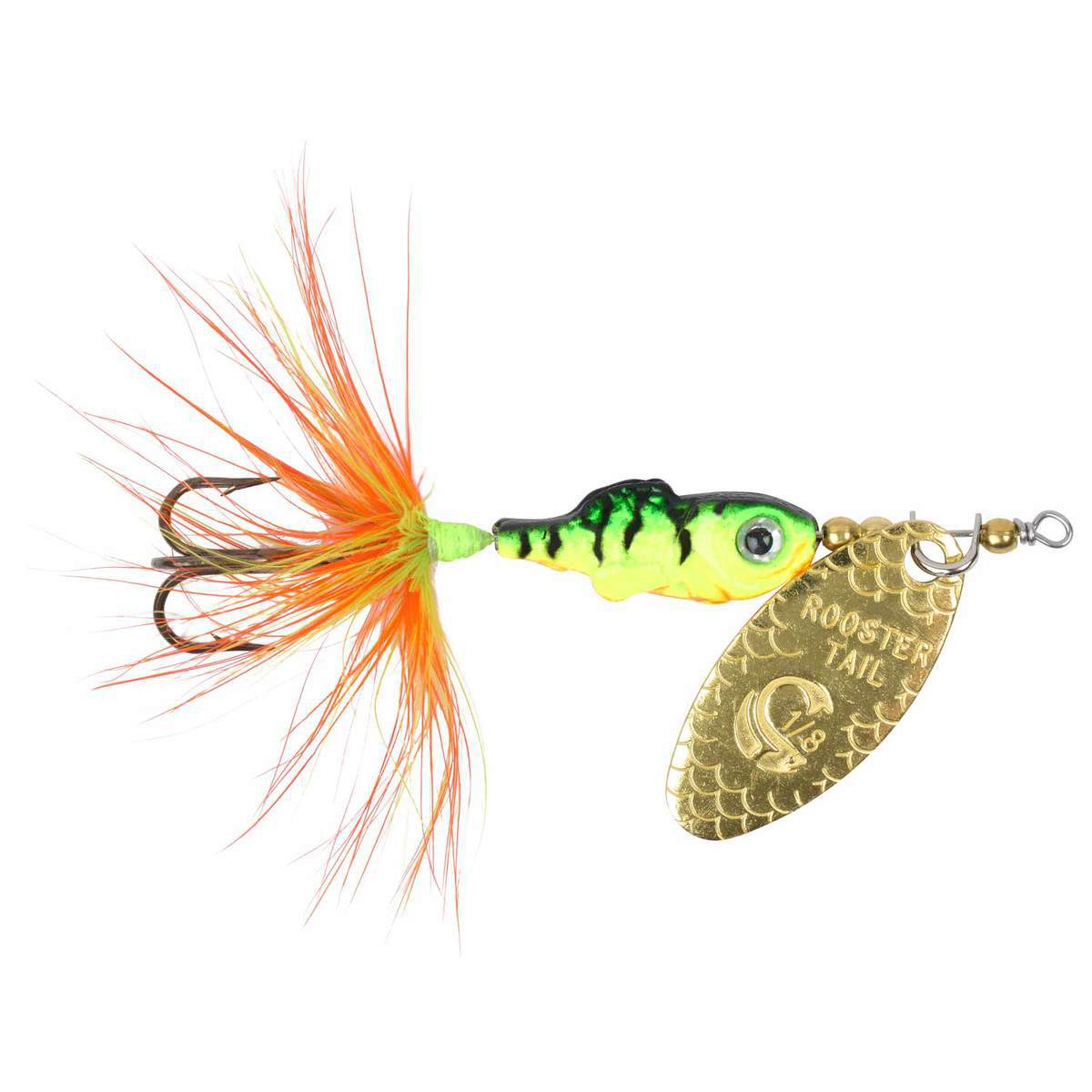 Rooster Tail Minnow, Chartreuse Shimmer